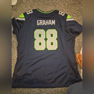 Blue and Green Football Jersey